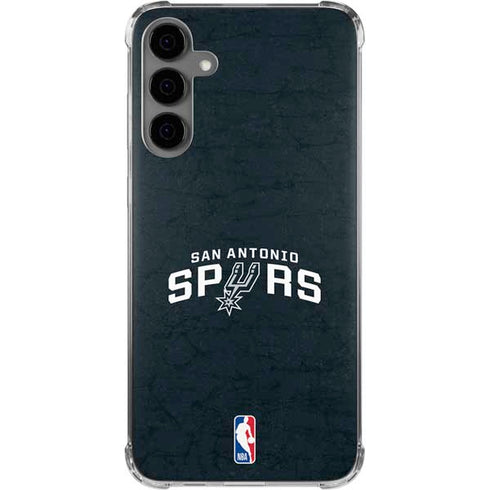 NBA San Antonio Spurs Distressed Galaxy S24 Plus Clear Case